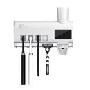 Suporte Aplicador De Pasta Escova de Dentes Esterilizador Com Luz UV Antibacteriano