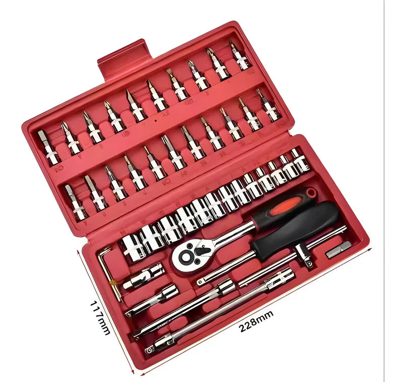 Kit de Ferramentas Completo de 46 Peças